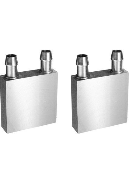 2x Alüminyum Su Soğutma Bloğu 40X40X12MM Bilgisayar Için Soğutucu Cpu Radyatörü (Yurt Dışından)