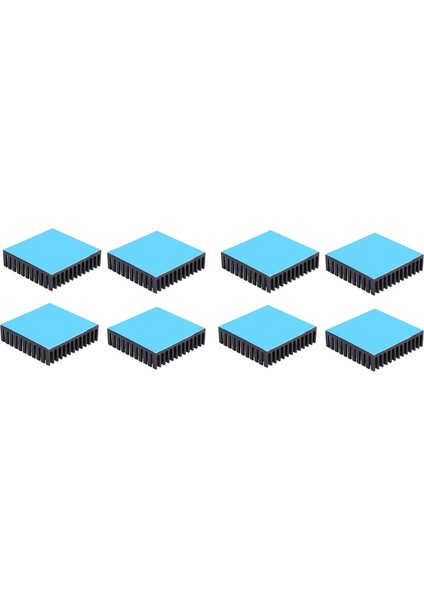 8pcs 40X40X11MM Alüminyum Alüminyum Ispinsin Isı Lavabo Radyatör Soğutma Soğutucu Çip Ic Için LED Termal Iletken LED (Yurt Dışından)