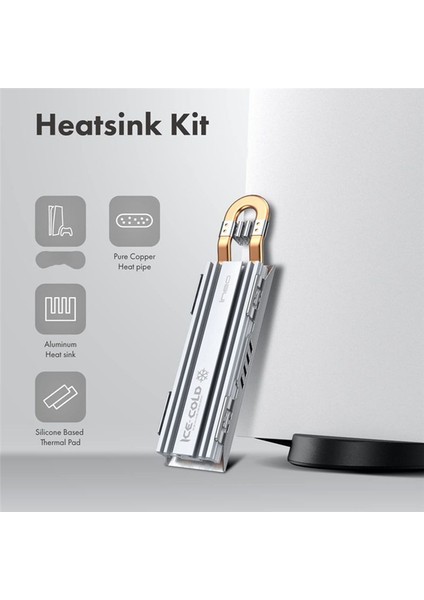 Ineo Nvme Katı Hal Sabit Sürücü Radyatörü Ps5 M 2 SSD Sırakısız Olduğu Effeni Isı Yağım Soğutucu (Yurt Dışından) fiyatları