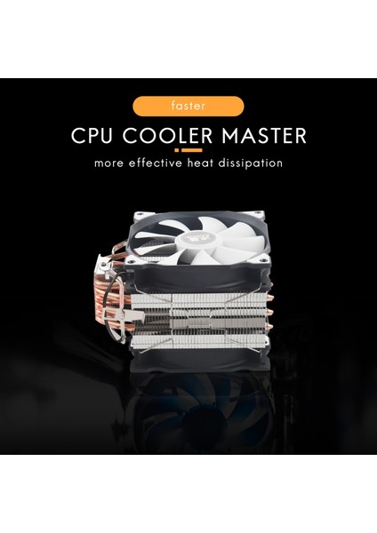 Snowman M-T6 4pin Cpu Soğutucu Master 6 Heatpipe Çift Fanlar 12CM Soğutma Fanı LGA775 1151 115X 1366 Destek Intel Amd (Yurt Dışından) fiyatları