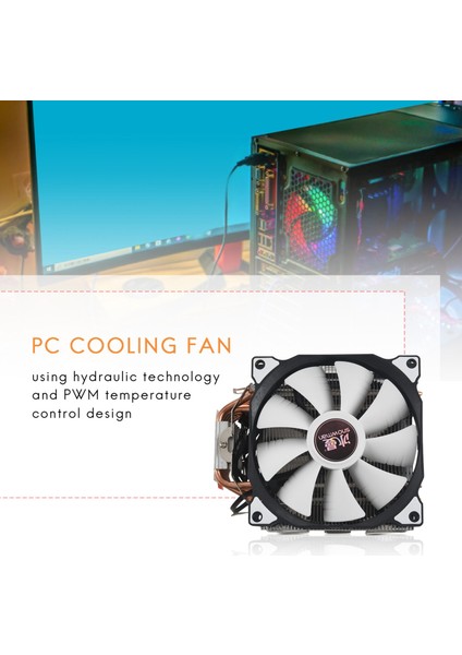 Snowman M-T6 4pin Cpu Soğutucu Master 6 Heatpipe Çift Fanlar 12CM Soğutma Fanı LGA775 1151 115X 1366 Destek Intel Amd (Yurt Dışından) fırsatları