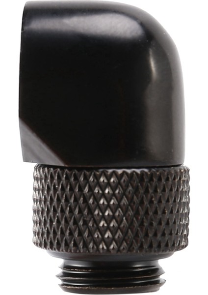 2 Pcs 12 9mm G1/4 Iplik 90 Derece Döner Tüp Konektör Pc Su Soğutma Siyah Için Bağlantı (Yurt Dışından) fiyatları