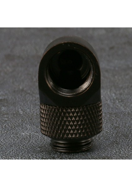 2 Pcs 12 9mm G1/4 Iplik 90 Derece Döner Tüp Konektör Pc Su Soğutma Siyah Için Bağlantı (Yurt Dışından) fırsatları