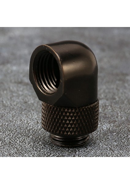 2 Pcs 12 9mm G1/4 Iplik 90 Derece Döner Tüp Konektör Pc Su Soğutma Siyah Için Bağlantı (Yurt Dışından) indirimleri