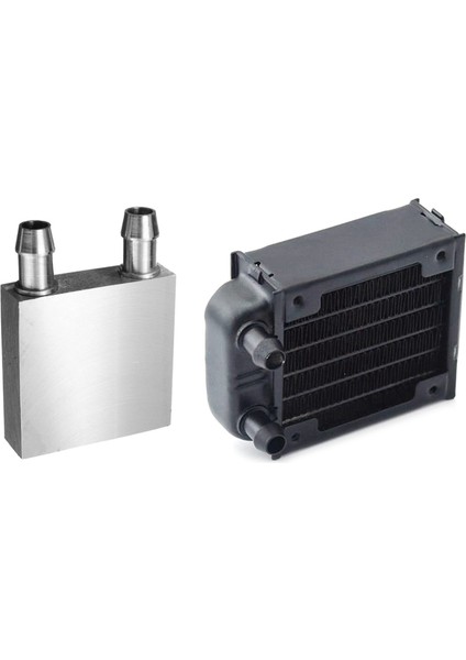 1 Pcs Alüminyum Su Soğutma Bloğu 40X40X12MM Soğutucu ve 1 Pcs Pc Su Soğutma Alüminyum Radyatör Çoklu Kanallar 60MM (Yurt Dışından)