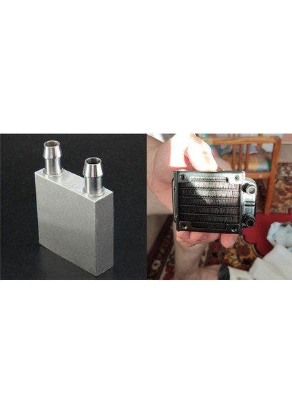 1 Pcs Alüminyum Su Soğutma Bloğu 40X40X12MM Soğutucu ve 1 Pcs Pc Su Soğutma Alüminyum Radyatör Çoklu Kanallar 60MM (Yurt Dışından) fiyatları