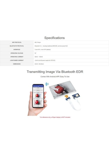 Wifi Bluetooth Soc ESP32 ile Waveshare Universal E-Kağıt Sürücü Kartı Çeşitli Spı E-Kağıt Ham Panelleri (Yurt Dışından) indirimleri