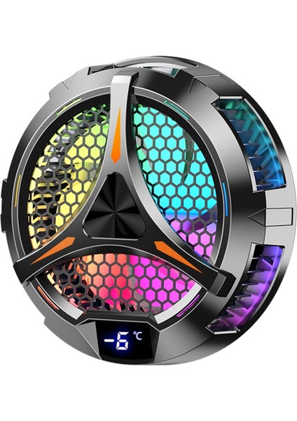 X42 Tablet Radyatör Tablet Soğutucu Rgb Renkli Aydınlatma 10 cm Manyetik Yarıiletken Soğutucu Soğutma Fanı Tablet Için (Yurt Dışından)