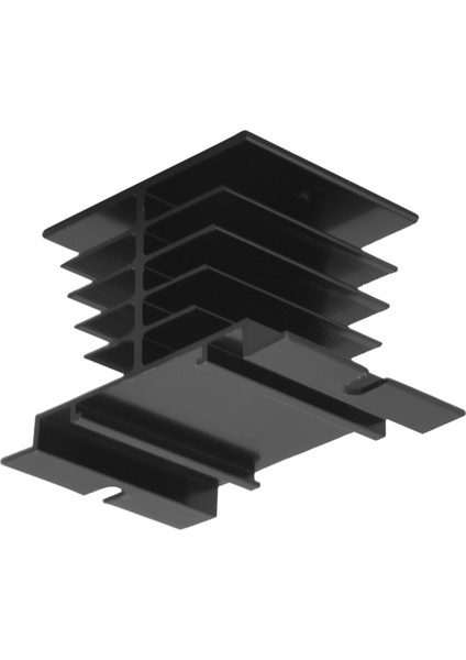 Katı Hal Rölesi Isı Lavabosu 3pcs Alüminyum Soğutucu Pid Sıcaklık Kontrolörü Katı Hal Rölesi ve Ssr Radyatör Modülü Için Ssr-10 25 40A Için Siyah (Yurt Dışından)