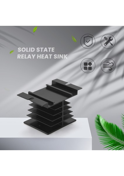 Katı Hal Rölesi Isı Lavabosu 3pcs Alüminyum Soğutucu Pid Sıcaklık Kontrolörü Katı Hal Rölesi ve Ssr Radyatör Modülü Için Ssr-10 25 40A Için Siyah (Yurt Dışından) fiyatları