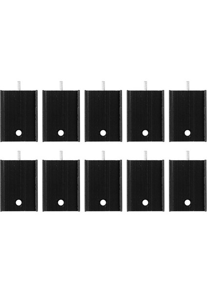 100 Pcs 21X15X11MM Siyah Alüminyum Isı Lavabosu 220 To Mosfet Transistörler (Yurt Dışından) fiyatları