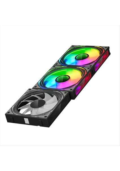 V2 Argb Case Fan Fan Pwm Soğutucu Pc Case Fans 4 Pın 1850RPM Bilgisayar Soğutucu Soğutucu Siyah B (Yurt Dışından) fiyatları