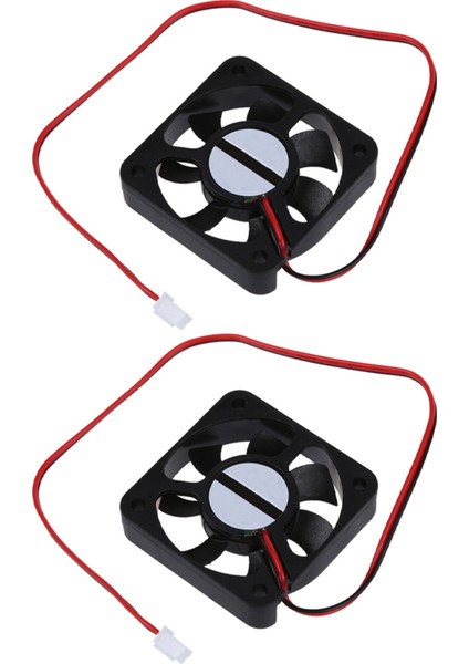 2x Dc 12V 2 Pıns Konnektörü Fırçasız Soğutma Fanı 50MM x 50MM x 10MM (Yurt Dışından)
