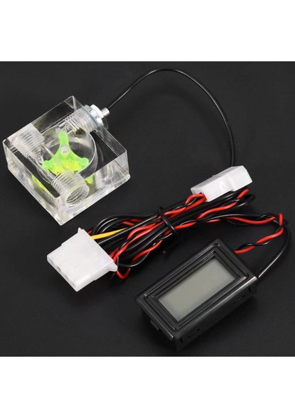 Pc 3 Yolu Akış Ölçer Dijital Termometresi Iki Konektörlü Bilgisayar Su Soğutma Sistemi Kiti ve Pagoda Klibi ile (Yurt Dışından) fiyatları