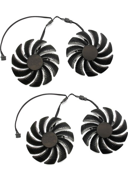 4pcs 88MM Gpu Soğutucu Grafik Kartı Kart Fan Redeon Aorus RX580/570 Gıgabyte GV-RX570 Aorus GV-RX580AORUS (Yurt Dışından)