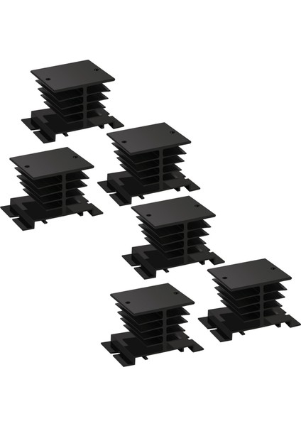 Katı Hal Rölesi Isı Lavabosu 6pcs Alüminyum Soğutucu Pid Sıcaklık Kontrolör Ssr-10 25 40A Için Isı Lavabosu (Yurt Dışından)