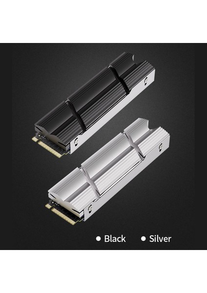 M 2 SSD Nvme Stılsınk 2280 Silikon Termal Pad ile Alüminyum Radyatör Katı Hal Sürücüleri Soğutma Aksesuarları Siyah (Yurt Dışından) fiyatları