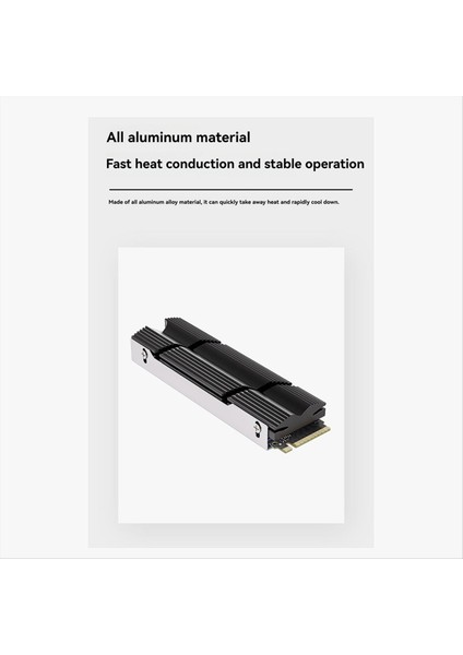 M 2 SSD Nvme Stılsınk 2280 Silikon Termal Pad ile Alüminyum Radyatör Katı Hal Sürücüleri Soğutma Aksesuarları Siyah (Yurt Dışından) modelleri