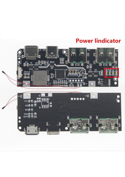 Qc4 0 Qc3 0 LED Çift USB 5V 4 5A 22 5W Mikro/type-C USB Mobil Güç Bankası 18650 Şarj Modülü Sıcaklık Koruması A (Yurt Dışından) modelleri