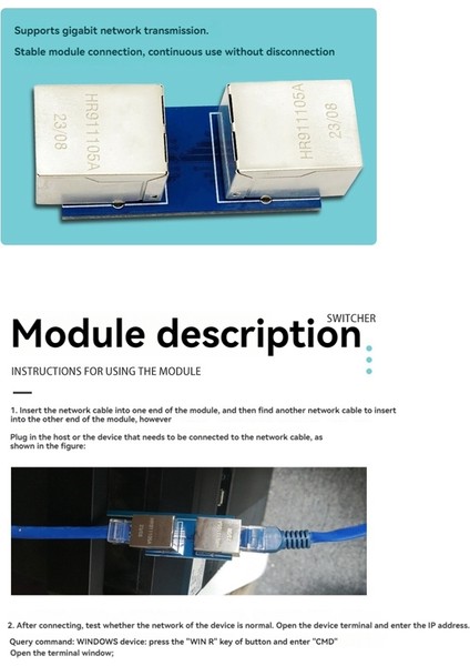 Gigabit Ethernet Kablo Adaptörü Modül Ağ Kablosu Uzatma Konnektörü RJ45 Adaptör Ağı Düz-Doğru Konektör (Yurt Dışından) indirimleri