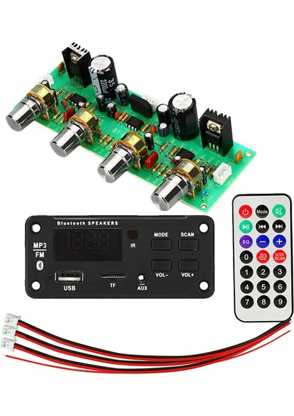 1 Pcs 12V NE4558 Hıfı Preamp Totu Kurulu &amp 1 Pcs Mp3 Bluetooth Kod Çözücü Tf USB 3 5 mm Aux Müzik Çalar (Yurt Dışından)