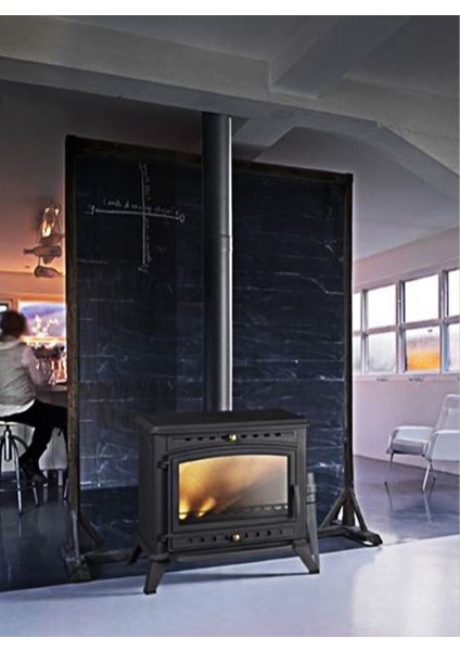 Invicta Alma Ithal Fransa Döküm Odun Sobası , 5 Yıl Garantili (12KW)