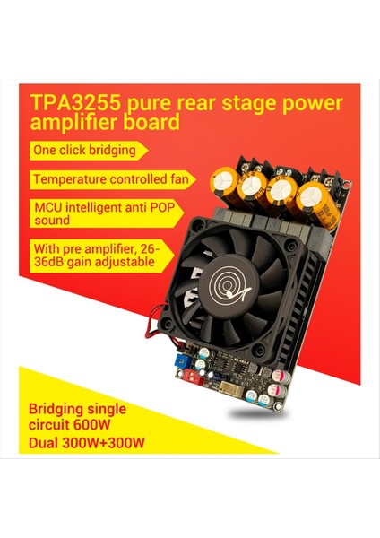 Yükseltme ZK-3002 TPA3255 Saf Arka Seviye Dijital Amplifikatör Kartı Stereo 300W X2 Köprü Mono 600W Amp Wuzhi Ses Müziği (Yurt Dışından) fiyatları