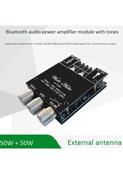 6x ZK-502MT Bluetooth 5 0 Subwoofer Amplifikatör Kart 2 0 Kanal Yüksek Güçlü Ses Stereo Amplifikatör Kartı 2X50W Bas Amp (Yurt Dışından) fırsatları