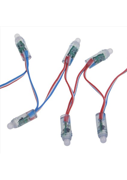 100PCS WS2811 Rgb LED Pikselleri Işık Ayrı Ayrı Adreslenebilir 12MM Dağınık Dijital Tam Renkli Piksel Modülü Işık DC12V (Yurt Dışından) fırsatları