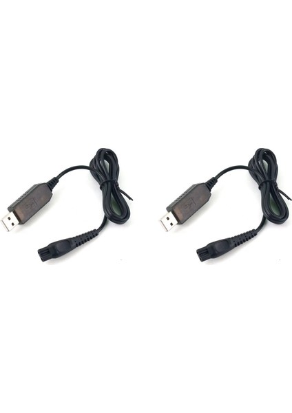 2pcs USB Şarj Kablosu HQ8505 Phillip Razor Için Güç Şarj Cihazı Adaptörü Philips Shaver 7120 7140 7160 7165 7141 7240 786 (Yurt Dışından)