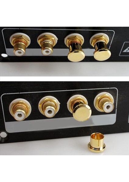 32PCS Altın Kaplama Rca Koruma Kapağı Tapa Kısa Devre Soketi Fono Konektörü Koruma Tapası Soket Koruma Kapağı (Yurt Dışından) modelleri