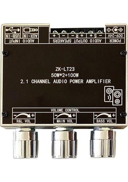 ZK-LT23 5 1bluetooth Güç Amplifikatör Kartı 50W 2 1 Kanal Amplifikatör Kartı Ses Kutusu Için Kısa Devre Koruması (Yurt Dışından)