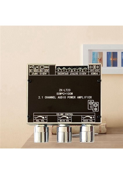 ZK-LT23 5 1bluetooth Güç Amplifikatör Kartı 50W 2 1 Kanal Amplifikatör Kartı Ses Kutusu Için Kısa Devre Koruması (Yurt Dışından) indirimleri