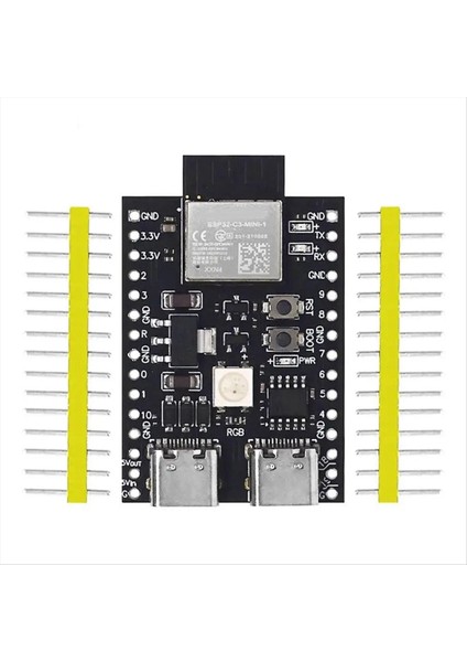 ESP32-C3 Geliştirme Kurulu Çift C Tipi Wifi Bluetooth Ble5 0 Devkitm-1 Çekirdek Kartı ESP32C3 Modülü (Yurt Dışından)
