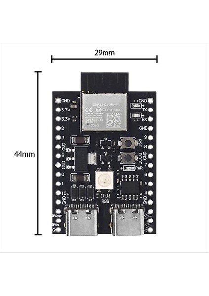 ESP32-C3 Geliştirme Kurulu Çift C Tipi Wifi Bluetooth Ble5 0 Devkitm-1 Çekirdek Kartı ESP32C3 Modülü (Yurt Dışından) fırsatları
