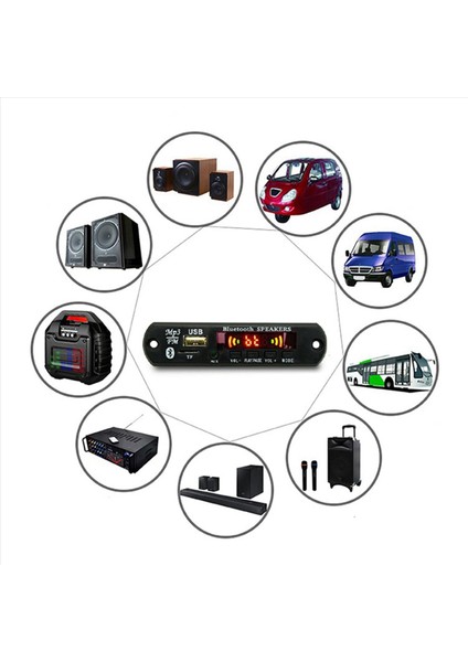 6x USB Mp3 Modülü Bluetooth 12V Mp3 Wma Kötü Çocuk Kurulu Ses Module Fm Aux USB Tf Radyo Araba Uzak Müzik Hoparlörü (Yurt Dışından) fiyatları
