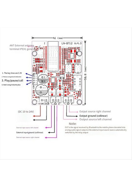 CSR8645 Csr Ble 4 0 Bluetooth Ses Alıcı Müzik Apt-X Stereo Kablosuz Tahtası Dıy (Yurt Dışından) modelleri