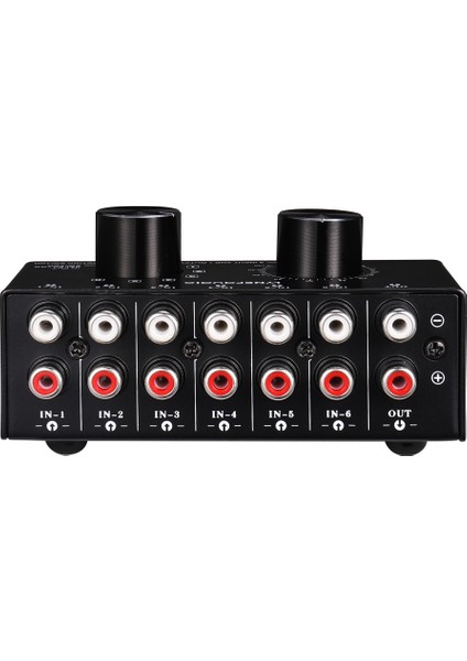 6 Giriş 1 Çıkış Anahtarlayıcı Ses Kaynak Seçim Anahtarlayıcı Rca Ses Giriş Sinyali Seçici Seçici Seçme ve Manuel Anahtar (Yurt Dışından)