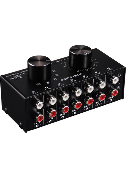 6 Giriş 1 Çıkış Anahtarlayıcı Ses Kaynak Seçim Anahtarlayıcı Rca Ses Giriş Sinyali Seçici Seçici Seçme ve Manuel Anahtar (Yurt Dışından) modelleri