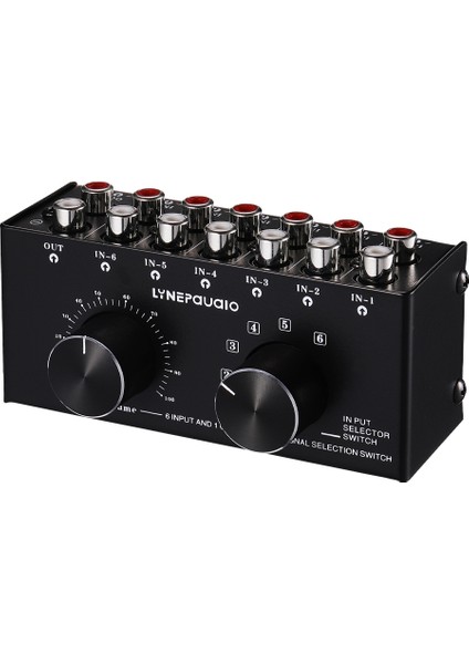 6 Giriş 1 Çıkış Anahtarlayıcı Ses Kaynak Seçim Anahtarlayıcı Rca Ses Giriş Sinyali Seçici Seçici Seçme ve Manuel Anahtar (Yurt Dışından) fırsatları