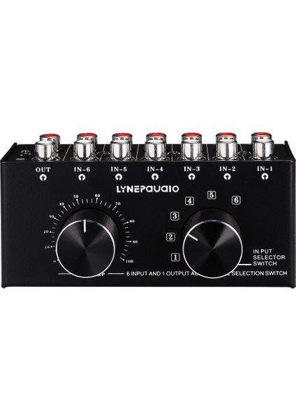 6 Giriş 1 Çıkış Anahtarlayıcı Ses Kaynak Seçim Anahtarlayıcı Rca Ses Giriş Sinyali Seçici Seçici Seçme ve Manuel Anahtar (Yurt Dışından) indirimleri