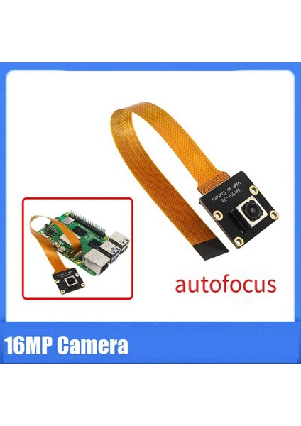 Ahududu Pi5 Kamera Için 16MP Kamera IMX519 Autofocus 78 5 ° 4 28MM Kamera Modülü Ahududu Pı5 Rpı5 (Yurt Dışından) modelleri