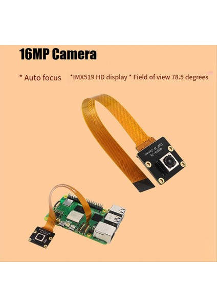 Ahududu Pi5 Kamera Için 16MP Kamera IMX519 Autofocus 78 5 ° 4 28MM Kamera Modülü Ahududu Pı5 Rpı5 (Yurt Dışından) fırsatları