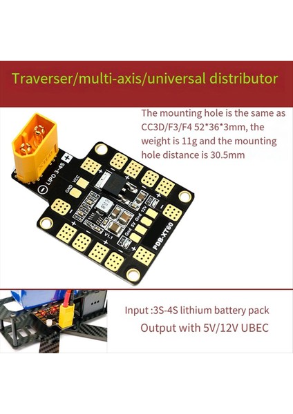 Matek Systems Için Pdb Güç Dağıtım Kartı XT60 W/ Bec 5V 12V QAV250 Rc Fpv Quadcopter Multicopter Drone (Yurt Dışından) fiyatları