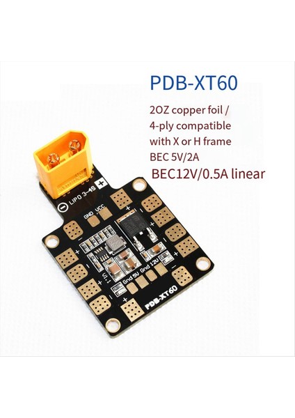 Matek Systems Için Pdb Güç Dağıtım Kartı XT60 W/ Bec 5V 12V QAV250 Rc Fpv Quadcopter Multicopter Drone (Yurt Dışından) modelleri