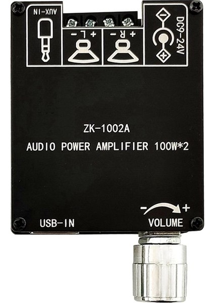 ZK-1002A 5 1 Bluetooth Güç Amplifikatör Kartı 100W Kanal Amplifikatör Kartı Ses Kutusu Için Kısa Devre Korumalı (Yurt Dışından)