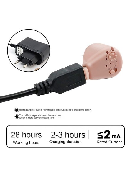 Şarj Edilebilir Işitme Cihazı Audiphone Sağırlık Ses Amplifikatörü Için Dijital Kulak Işitme Cihazları Ab Fişi (Yurt Dışından) fırsatları