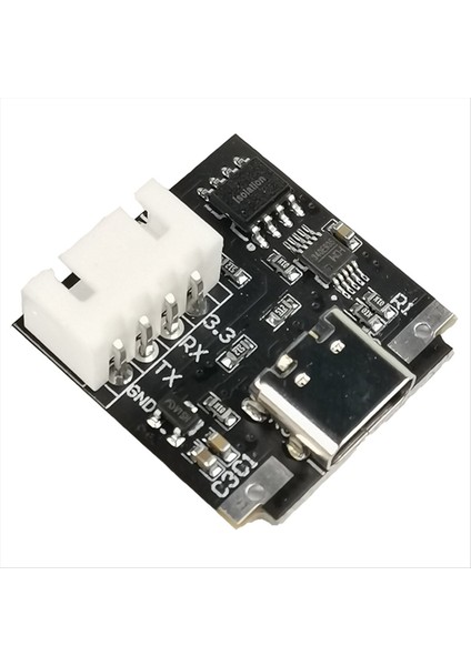 Usb-C-Seri Port Uart Kutu Modülü USB Izole Edilmiş Usb&#39 Ye Ttl Modülüne 3 3V Tip-C Indir Kablo Yükseltme Fırçası Endüstriyel (Yurt Dışından)