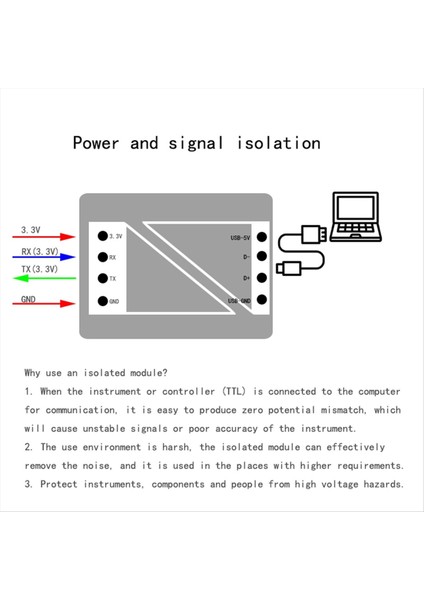Usb-C-Seri Port Uart Kutu Modülü USB Izole Edilmiş Usb&#39 Ye Ttl Modülüne 3 3V Tip-C Indir Kablo Yükseltme Fırçası Endüstriyel (Yurt Dışından) indirimleri