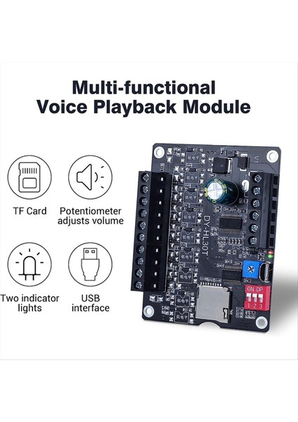 30W Mp3 Ses Oynatma Modülü DY-L30T 9 Trıgger Müzik Çalışık Güç Amplififika Kartı Tf Kartı 32G Max Wav Dc 12V 24V Mp3 A (Yurt Dışından) fırsatları